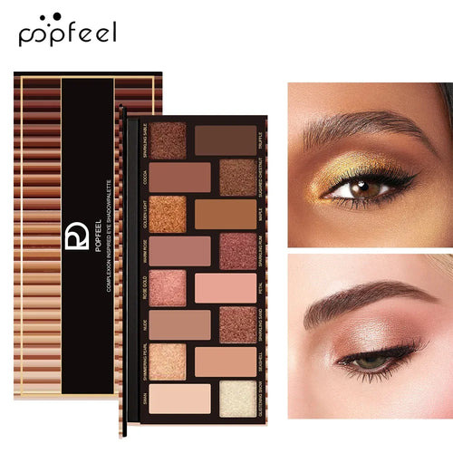  16 Color Glitter Eyeshadow Palette Waterproof cashymart