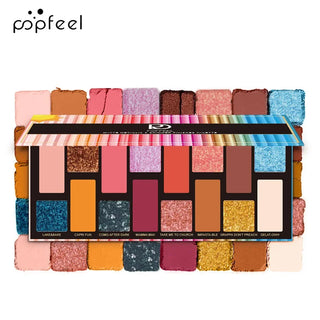 16 Color Glitter Eyeshadow Palette Waterproof cashymart