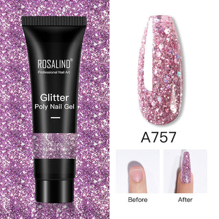  Glitter Poly Nail Gel Extension cashymart