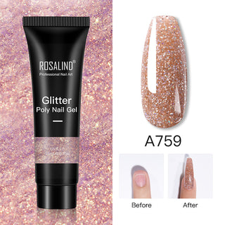  Glitter Poly Nail Gel Extension cashymart