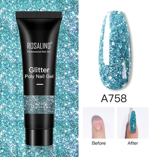  Glitter Poly Nail Gel Extension cashymart