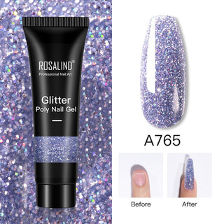  Glitter Poly Nail Gel Extension cashymart