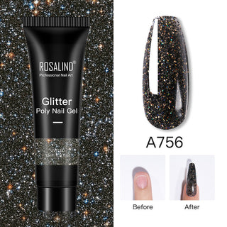  Glitter Poly Nail Gel Extension cashymart