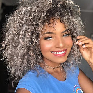  Curly Long High Temperature Wire Wig cashymart