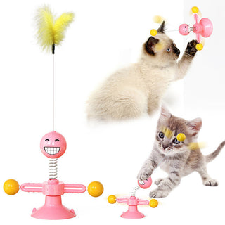  Cat Rotating Windmill Interactive Toy cashymart