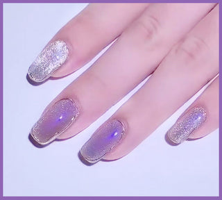  Milk Tea Crystal Cat Eye Nail Polish cashymart