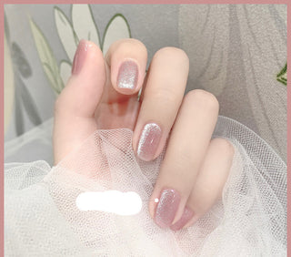  Milk Tea Crystal Cat Eye Nail Polish cashymart