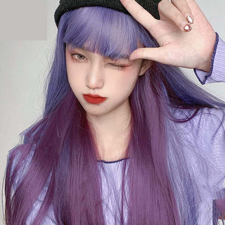  Gradient Long Straight Hair Women's Wig cashymart