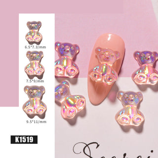  3D Cute Bear Resin Nail Art Decorations cashymart