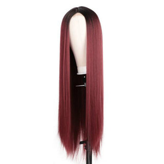  Gradient Color Long Straight Lace-Front Wig cashymart