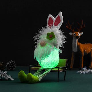  Cute Rabbit Ears Glowing Faceless Doll Decoration cashymart