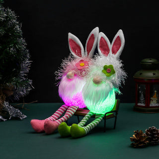  Cute Rabbit Ears Glowing Faceless Doll Decoration cashymart