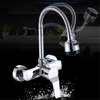  Hot and Cold Wall-Mounted Kitchen Faucet cashymart