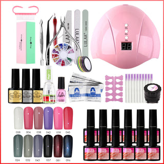  UV Phototherapy Nail Polish Glue Set cashymart