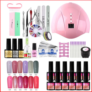  UV Phototherapy Nail Polish Glue Set cashymart