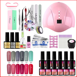  UV Phototherapy Nail Polish Glue Set cashymart