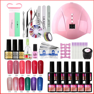  UV Phototherapy Nail Polish Glue Set cashymart