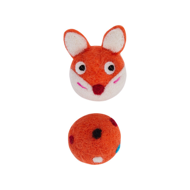  Colorful Felt Stretch Ball Cat Toy cashymart