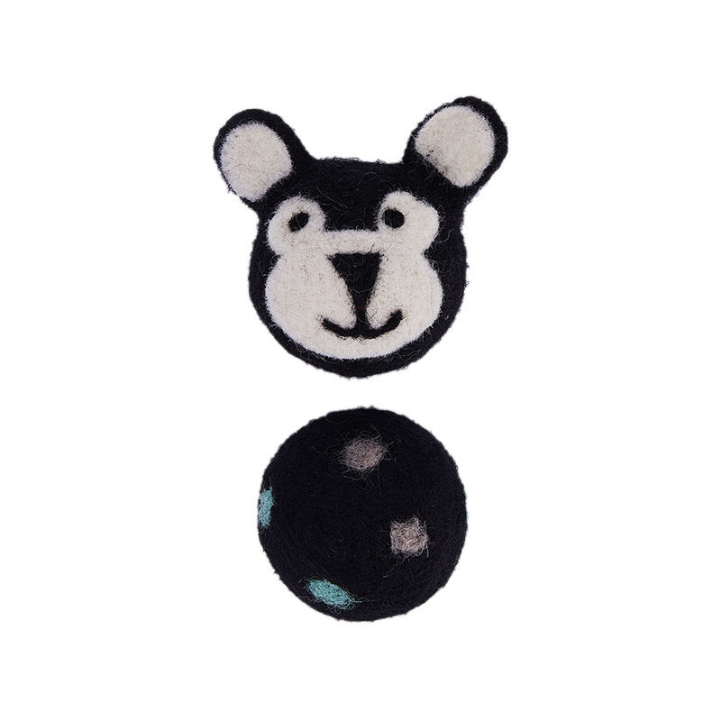  Colorful Felt Stretch Ball Cat Toy cashymart