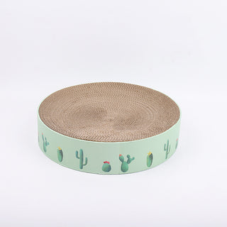  Durable Round Cat Scratch Board Bed and Toy cashymart