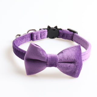  Bowknot Velvet Pet Collars for Dogs cashymart