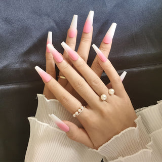  Long Ballet Nails With Flat And Pointed Water Droplets cashymart