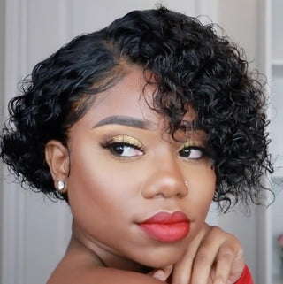  Women's Exotic Short Curly Hair Wig cashymart