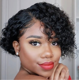  Women's Exotic Short Curly Hair Wig cashymart