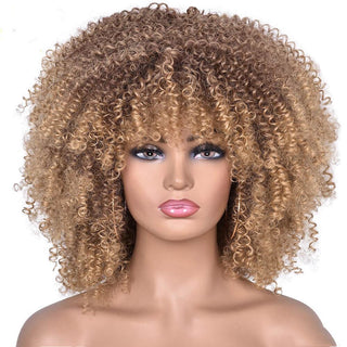  Short Curly African Wig cashymart