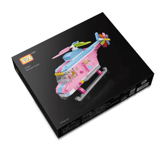  Pink Helicopter Building Block Puzzle Toy cashymart