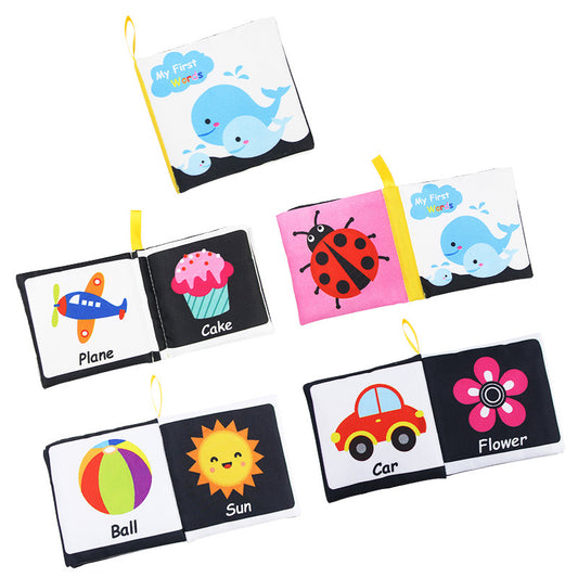  Baby Visual Excitement Cloth Book for Infant Vision Stimulation and Sensory Development cashymart