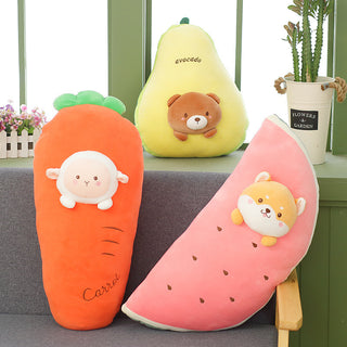  Cute Banana Pillow Carrot Doll Fruit Plush Toy cashymart