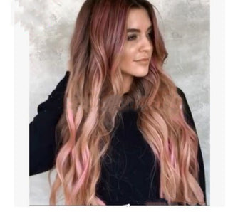  Curly Brown-Pink Wig cashymart