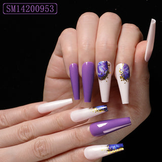  Trapezoidal coffin fake nails cashymart