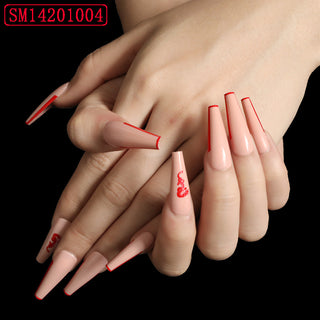  Trapezoidal coffin fake nails cashymart