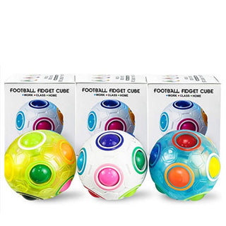  Stress-Relieving Rainbow Ball Puzzle Cube for Kids cashymart