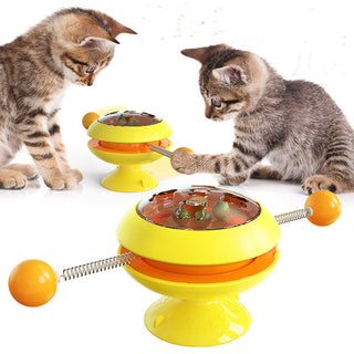  Rotating Interactive Cat Toy with Catnip Dispenser cashymart