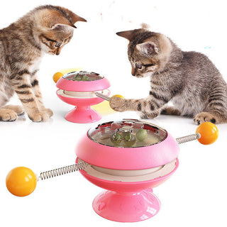  Rotating Interactive Cat Toy with Catnip Dispenser cashymart