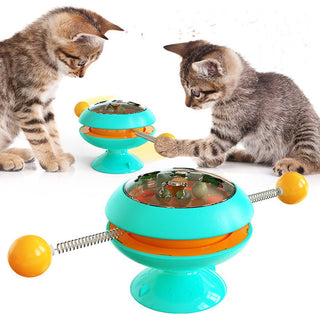  Rotating Interactive Cat Toy with Catnip Dispenser cashymart