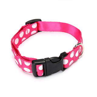  Polka Dot Polyester Dog Collar cashymart