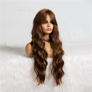  Brown Long Curly Wig cashymart