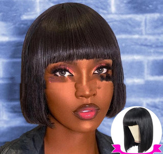  Blonde Short Straight Hair Bobo Wig cashymart