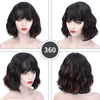  Short Curly Hair Wig Set for Women cashymart