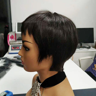  Short Straight Brazilian Human Hair Wig cashymart