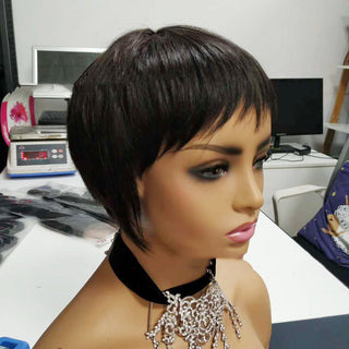  Short Straight Brazilian Human Hair Wig cashymart