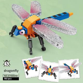  Dragonfly & Mantis Insect Building Blocks cashymart