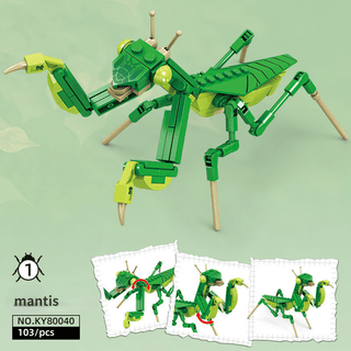  Dragonfly & Mantis Insect Building Blocks cashymart