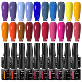  20-Color Dark Gel Polish Set cashymart