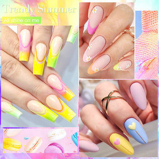  8-Color Gel Nail Polish Set cashymart