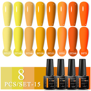  8-Color Gel Nail Polish Set cashymart